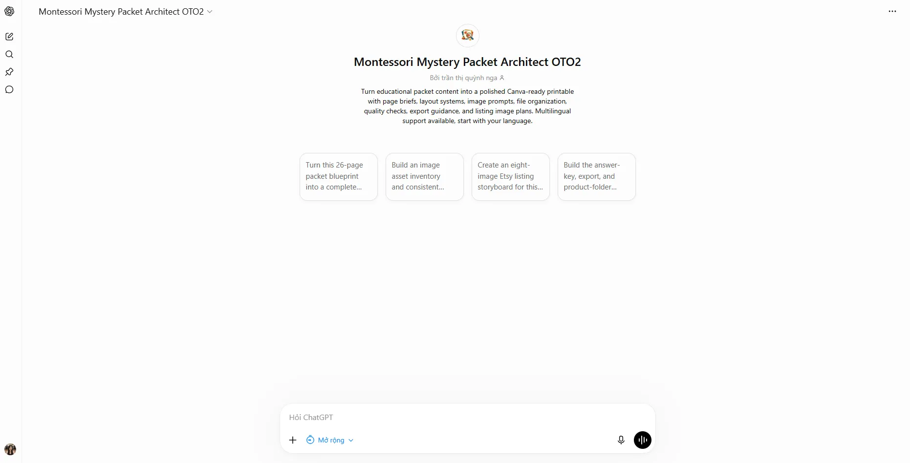Montessori Mystery Packet Architect OTO2 - turn packet content into a polished Canva-ready printable